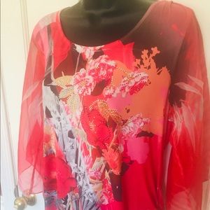 Style & Co. Floral Blouse. Size large.